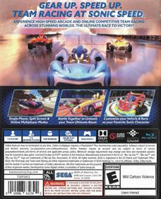 Team Sonic Racing - Box - Back Image