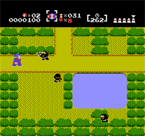 Famicom Mini: Nazo no Murasame Jō - Screenshot - Gameplay Image