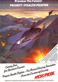 Project Stealth Fighter - Advertisement Flyer - Front Image