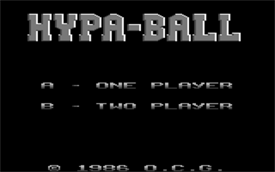 Hypaball - Screenshot - Game Select Image