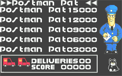 Postman Pat - Screenshot - High Scores Image