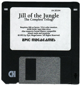 Jill of the Jungle: The Complete Trilogy - Disc Image