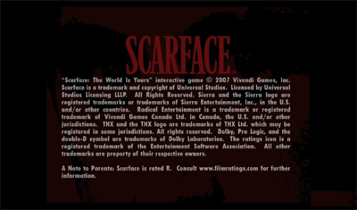 Scarface: The World is Yours - Screenshot - Game Title Image