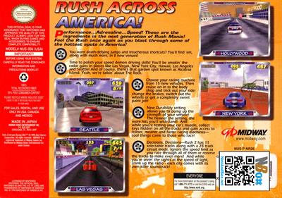 Rush 2: Extreme Racing USA - Box - Back Image