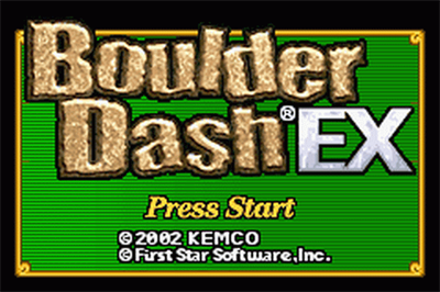 Boulder Dash EX - Screenshot - Game Title Image
