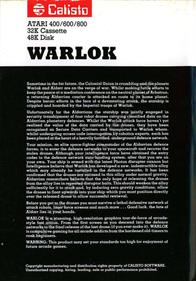 Warlok - Box - Back Image