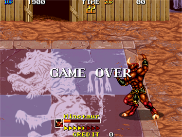 Mutant Fighter - Screenshot - Game Over Image