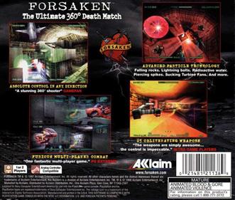 Forsaken - Box - Back Image