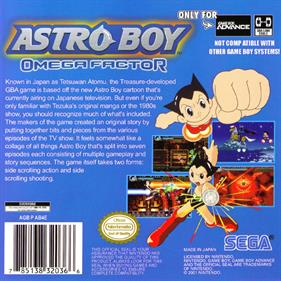 Astro Boy: Omega Factor - Fanart - Box - Back