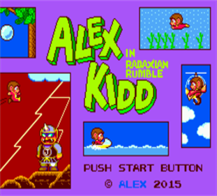 Alex Kidd in Radaxian Rumble - Screenshot - Game Title Image