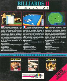 Billiards II Simulator - Box - Back Image