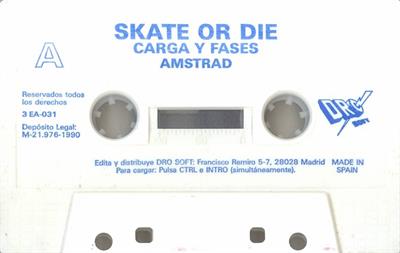 Skate or Die - Cart - Front Image