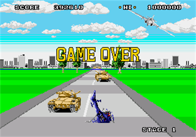 Super Thunder Blade - Screenshot - Game Over Image