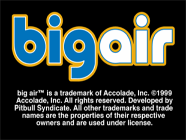 Big Air - Screenshot - Game Title Image