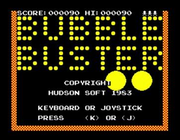Bubble Buster  - Screenshot - Game Title Image