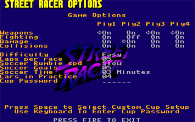 Street Racer - Screenshot - Game Select Image