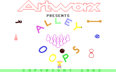 Alley-Oops!: It Turns Bowling Upside Down - Screenshot - Game Title Image
