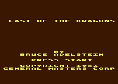 Last of the Dragons - Screenshot - Game Title Image