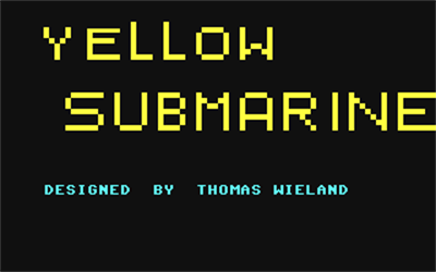 Yellow Submarine - Screenshot - Game Title Image