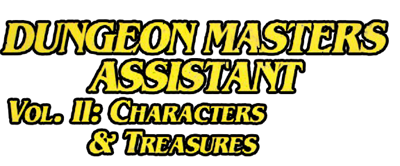 Dungeon Masters Assistant: Volume II: Characters & Treasures - Clear Logo Image