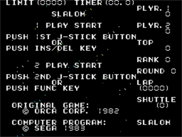 Space Slalom - Screenshot - Game Title Image