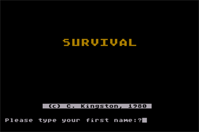 Survival Adventure - Screenshot - Game Title Image