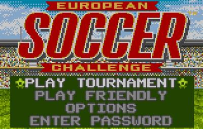 European Soccer Challenge - Screenshot - Game Title