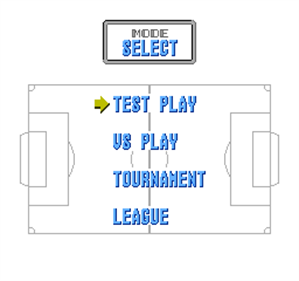 J.League Fighting Soccer: The King of Ace Strikers - Screenshot - Game Select Image