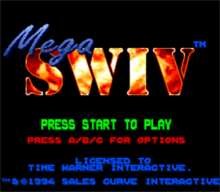 Mega SWIV - Screenshot - Game Title Image