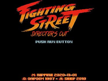 Fighting Street: Director's Cut - Screenshot - Game Title Image