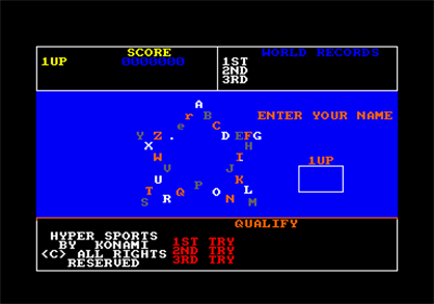 Hyper Sports - Screenshot - Game Select Image