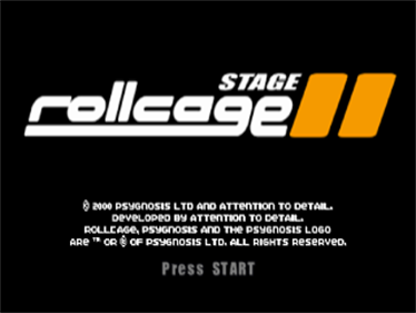 Rollcage: Stage II - Screenshot - Game Title Image