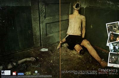 Condemned: Criminal Origins - Advertisement Flyer - Front Image