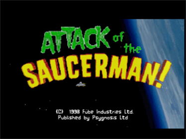 Attack of the Saucerman! - Screenshot - Game Title Image
