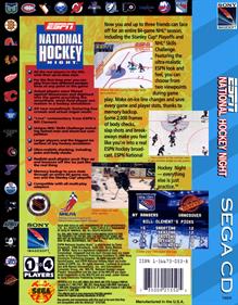 ESPN National Hockey Night - Fanart - Box - Back