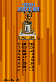 Capcom Bowling - Screenshot - High Scores Image