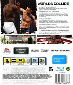 EA Sports MMA - Box - Back Image