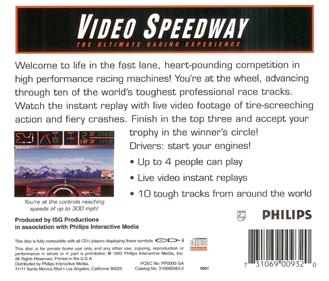 Video Speedway: The Ultimate Racing Experience - Box - Back Image