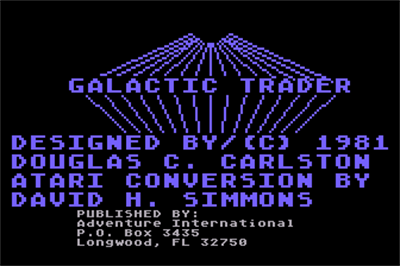 Galactic Trader - Screenshot - Game Title Image