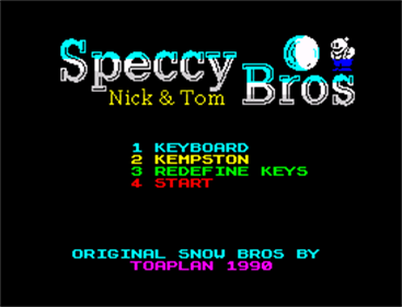 Speccy Bros - Screenshot - Game Select Image