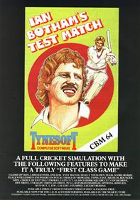 Ian Botham's Test Match - Advertisement Flyer - Front Image