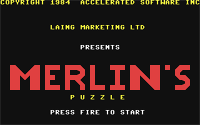 Merlin's Puzzle - Screenshot - Game Title Image