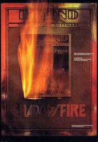 Shadowfire - Advertisement Flyer - Front Image