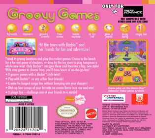Barbie Software: Groovy Games - Box - Back Image