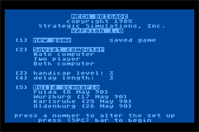 Mech Brigade - Screenshot - Game Title
