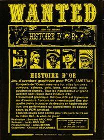 Histoire d'Or - Advertisement Flyer - Front Image