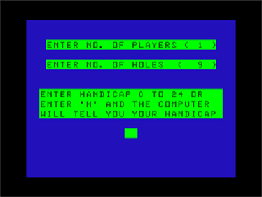 Golf (Salamander) - Screenshot - Game Select Image