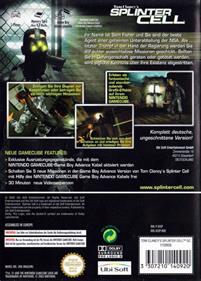 Tom Clancy's Splinter Cell - Box - Back Image