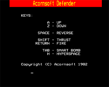 Defender - Screenshot - Game Title Image