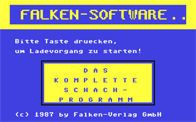 Das Komplette Schach Programm - Screenshot - Game Title Image